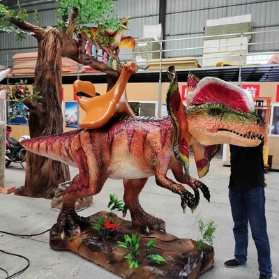 Dilophosaurus Realistic Dinosaur Animatronics برای فروش رنگ سفارشی