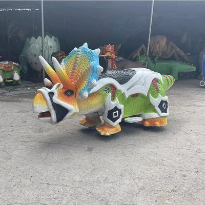 خرید سفارشی Animatronic دایناسور سوار بر رنگ طبیعی برای پارک موضوعی online manufacture