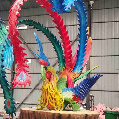 خرید اثبات آب و هوا حیوانات واقعی Animatronic حیوانات افسانه ای چینی Phoenix online manufacture