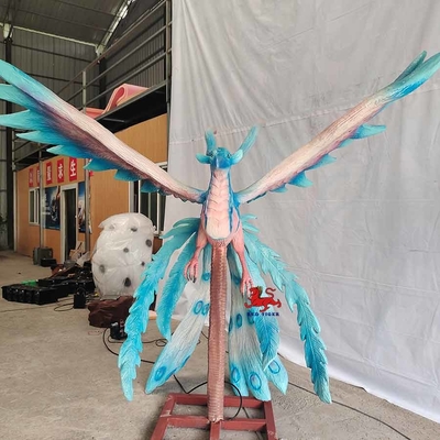 خرید حیوانات Animatronic واقعی قابل برنامه ریزی موجودات باستانی چینی پرنده سبز online manufacture