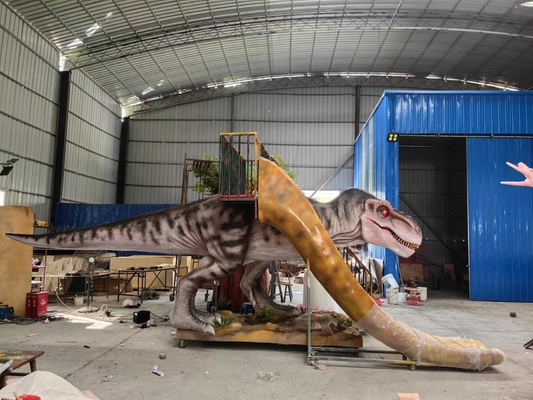 خرید فایبرگلاس دایناسور اسلاید T Rex با تجهیزات زمین بازی پله online manufacture