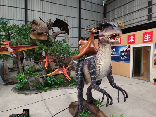 خرید نمایش زنده Animatronic Dinosaur Ride For Kids Riding online manufacture