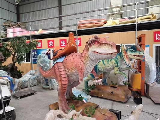 خرید دایناسور سواری Animatronic سفارشی با رنگ و اندازه قابل تنظیم online manufacture