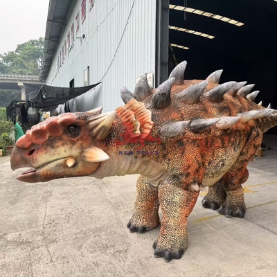 خرید عملکرد سفارشی واقعی Animatronic Ankylosaurus دایناسور لباس دوگانه online manufacture