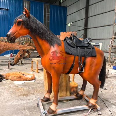 خرید Kids Playground Animatronic Horse Ride For Theme Park Attractions online manufacture