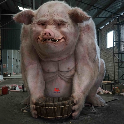 خوک های واقعی Animatronic در سن بزرگسالان برای مراکز خرید