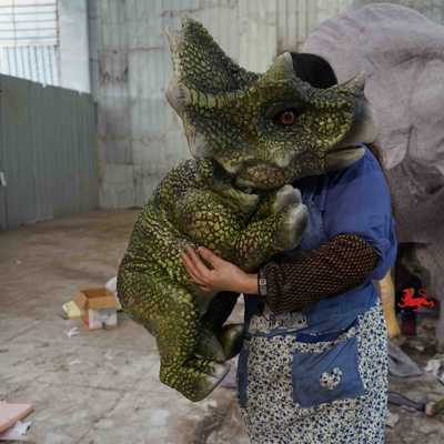 قیمت خوب عروسک دستی واقعی و نرم سبک وزن، عروسک دستی Triceratops آنلاین