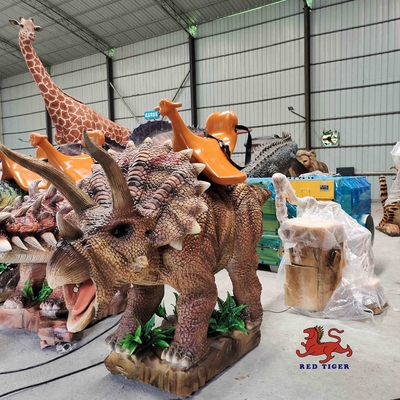 Good price Triceratops Animatronic داخل سالن سوار بر دایناسور اندازه سفارشی شده است آنلاین
