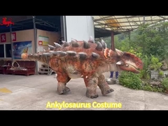 عملکرد سفارشی واقعی Animatronic Ankylosaurus دایناسور لباس دوگانه